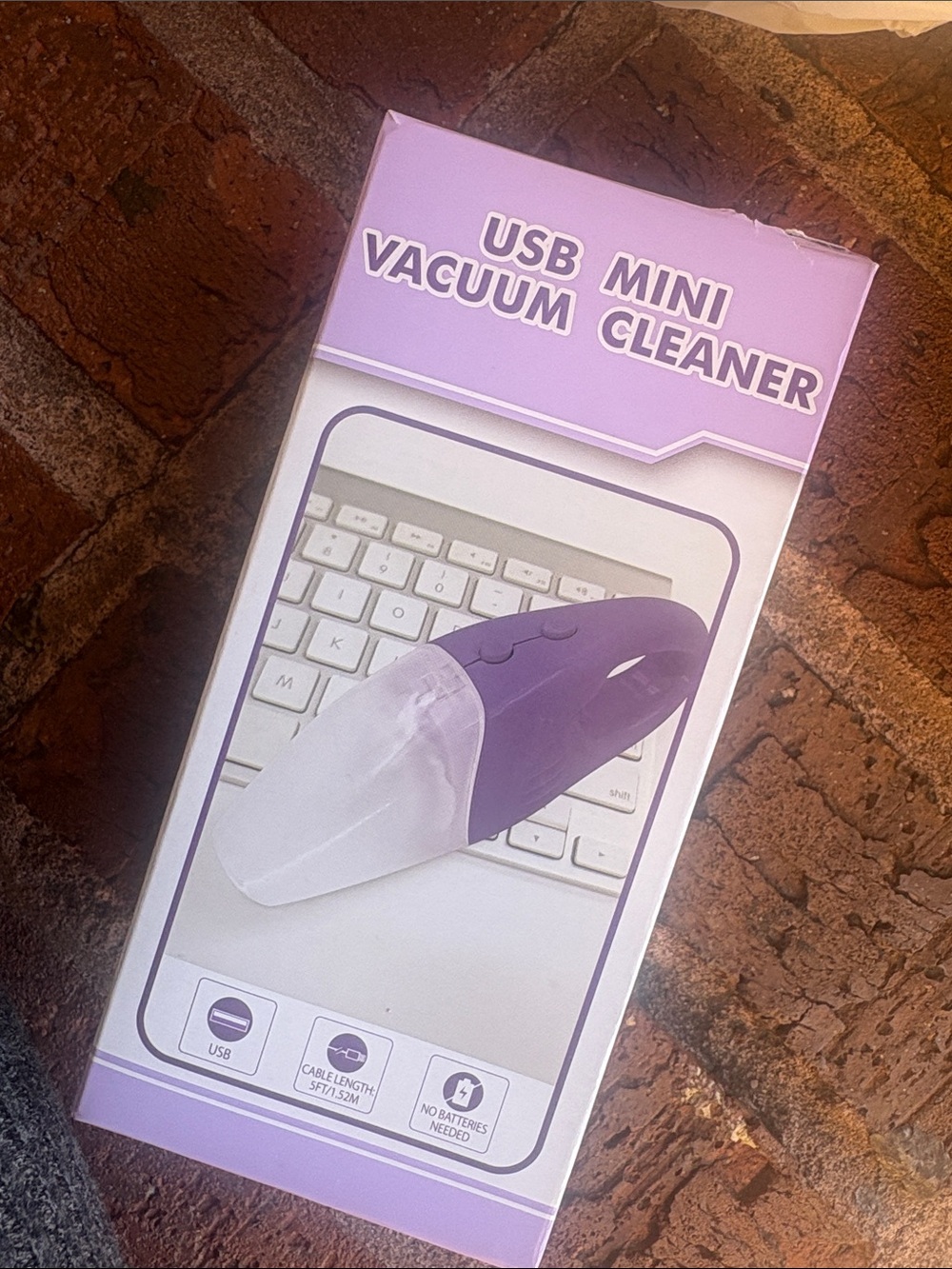 USB Mini Vacuum Cleaner - Purple